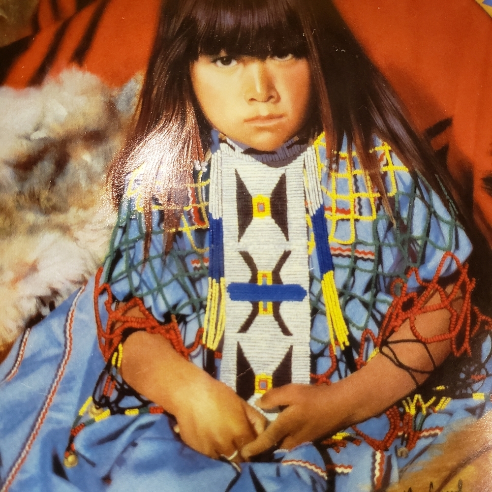 Vtg 1994 Plate "Indigo Girl" Lenox 22K Gold Trim